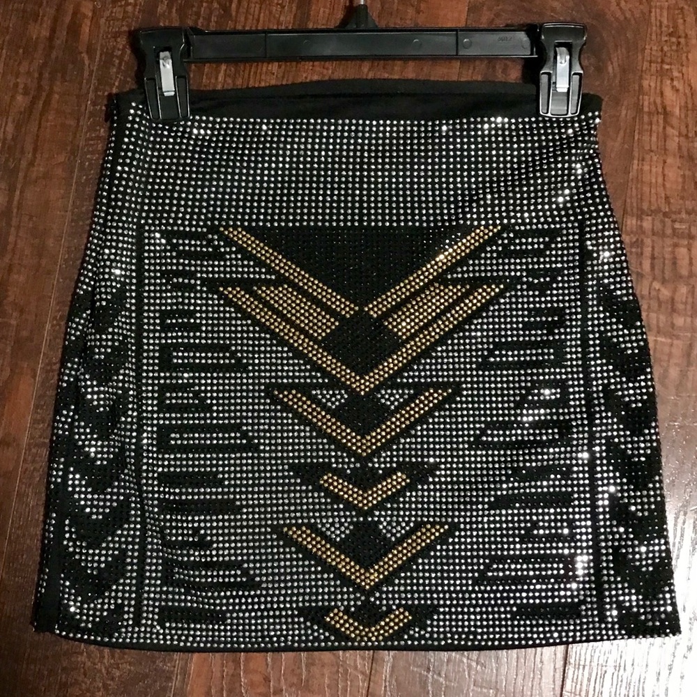 Rockstar embellished mini skirt Sz small